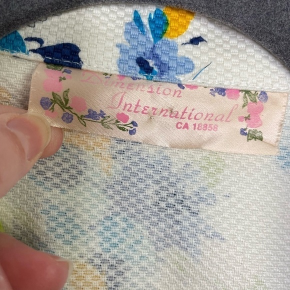 VINTAGE floral garden party texture jacket - Picture 7 of 8